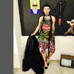 Dope Tavio Hustle Camo Long Sleeve Top